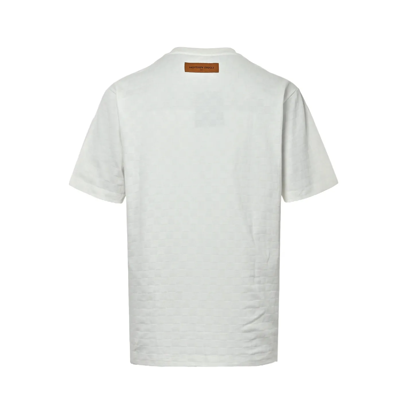 Louis Vuitton/Louis Vuitton checkerboard letter patch pocket short sleeves